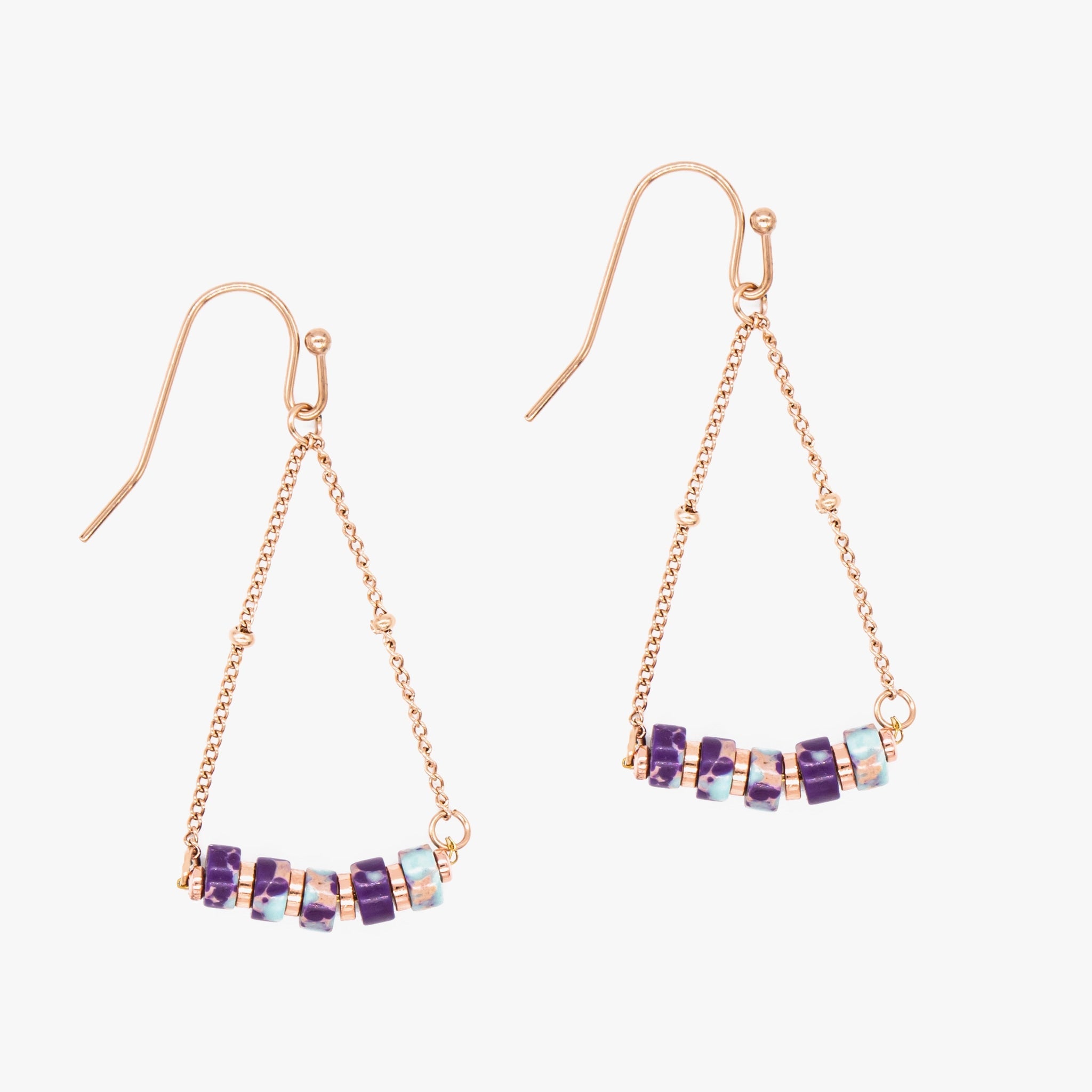 Boucles d'oreilles PIANA en pierres Jaspe - SLOYA
